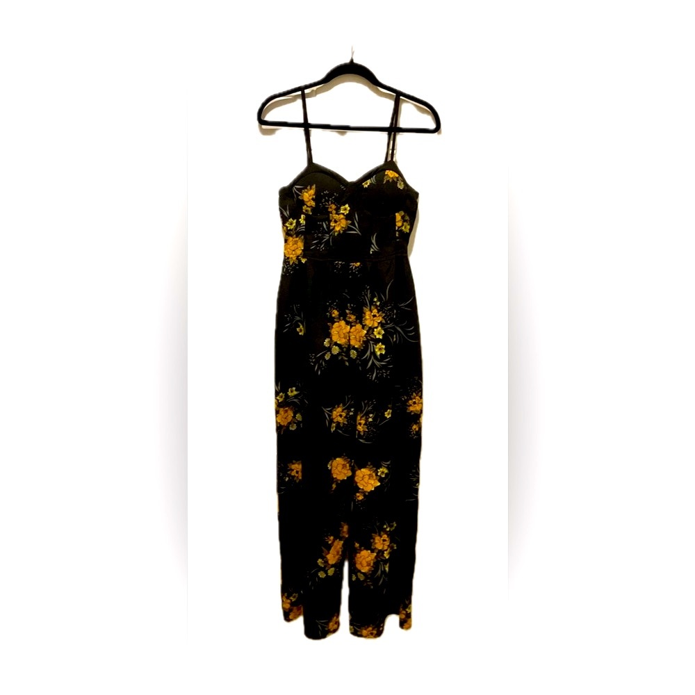 Jumpsuit black floral